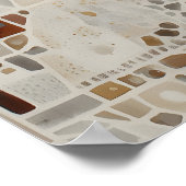 Ocelot Animal Illustration Quote Poster Patterned (Ecke)