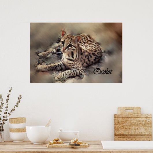 Ocelot Art Poster (Küche)