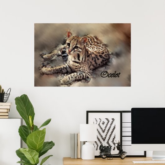 Ocelot Art Poster (Heimbüro)