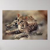 Ocelot Art Poster (Vorne)