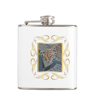 Ocelot Gerahmt Flachmann