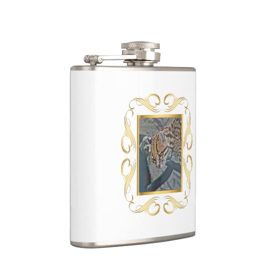 Ocelot Gerahmt Flachmann (Rechts)