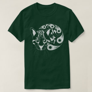 Ocelot-große Katzen-Tinten-Kunst T-Shirt