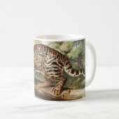 Ocelot, Leopard Cat (Felis pardalis) Illustration Kaffeetasse (VorderseiteRechts)