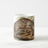 Ocelot, Leopard Cat (Felis pardalis) Illustration Kaffeetasse (Mittel)