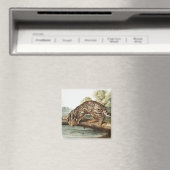 Ocelot, Leopard Cat (Felis pardalis) Illustration Magnet (In Situ (Geschirrspüler))
