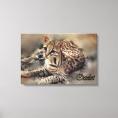 Ocelot Lovers Art Leinwanddruck (Vorderseite)