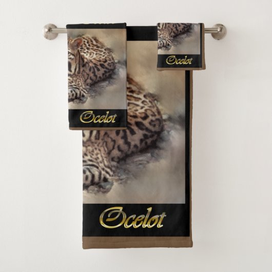 Ocelot Lovers Badhandtuch Set (Insitu)
