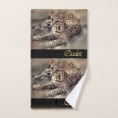 Ocelot Lovers Badhandtuch Set (Handtuch)