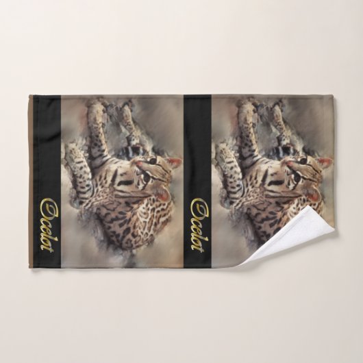 Ocelot Lovers Badhandtuch Set (Handtuch)