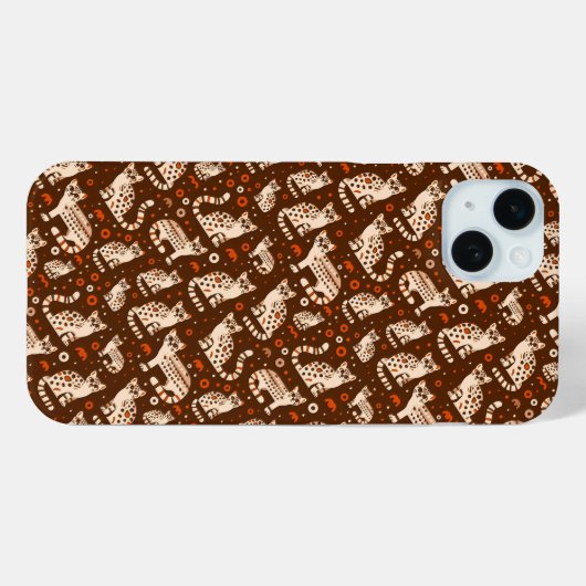 Ocelot Pattern Case-Mate iPhone Hülle (Rückseite (Horizontal))