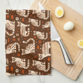 Ocelot Pattern Geschirrtuch (Viertel Falte)
