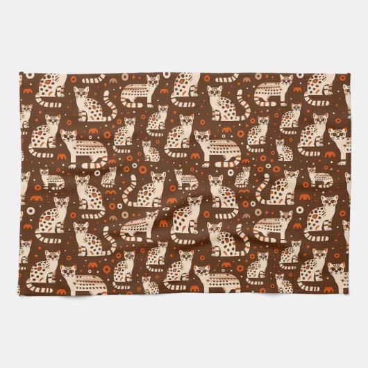 Ocelot Pattern Geschirrtuch (Horizontal)