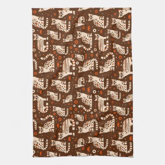 Ocelot Pattern Geschirrtuch (Vertikal)