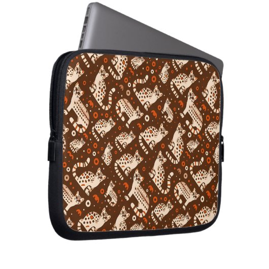 Ocelot Pattern Laptopschutzhülle (Vorne Rechts)