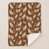 Ocelot Pattern Sherpadecke (Vorderseite)