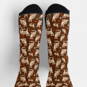 Ocelot Pattern Socken (Oben)
