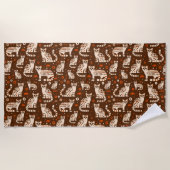Ocelot Pattern Strandtuch (Vorderseite)
