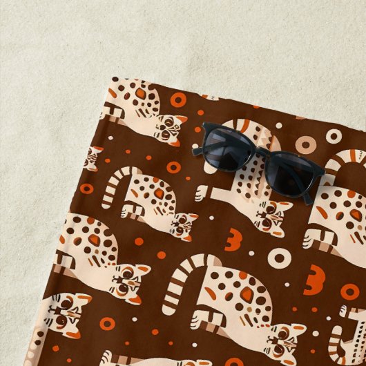 Ocelot Pattern Strandtuch (Beispiel)