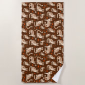 Ocelot Pattern Strandtuch (Vorderseite)