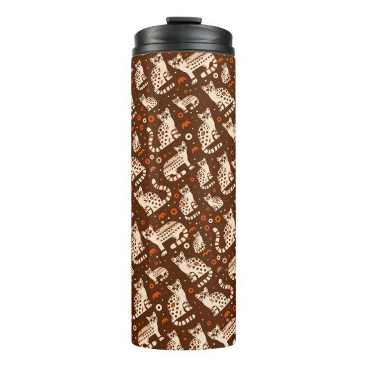Ocelot Pattern Thermosbecher (Vorderseite)