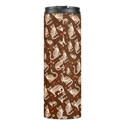 Ocelot Pattern Thermosbecher (Rückseite)