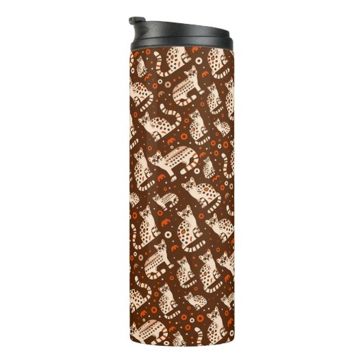 Ocelot Pattern Thermosbecher (Nach rechts gedreht)