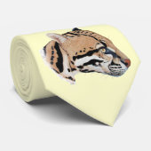 Ocelot Portrait Krawatte (Gerollt)