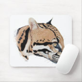Ocelot Portrait Mousepad (Mit Mouse)