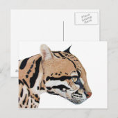Ocelot Postkarte (Vorne/Hinten)