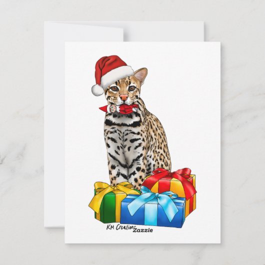 Ocelot - Urlaubskarte Feiertagskarte (Rückseite)