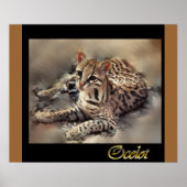 Ocelot Wild Cat Lovers Poster (Vorne)