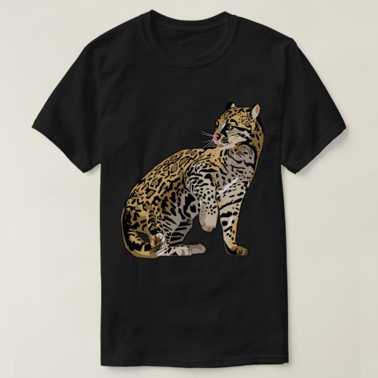 Ocelot-wilde Katzen-wilde Leben-T-Shirts T-Shirt (Design vorne)