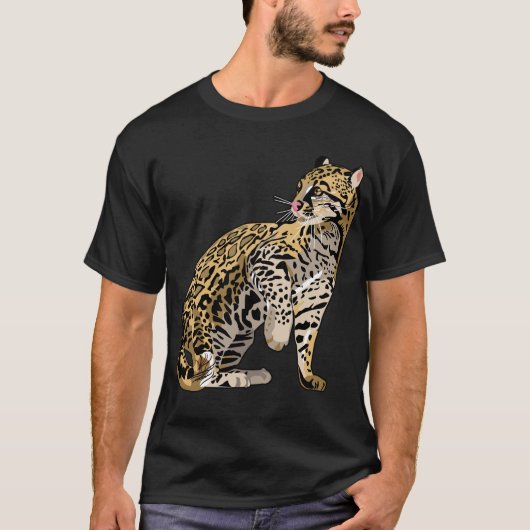 Ocelot-wilde Katzen-wilde Leben-T-Shirts T-Shirt (Vorderseite)