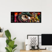 Oceloteotl-Gürtelposter Poster (Heimbüro)