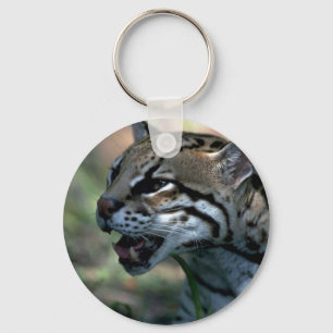 Ocelotkopfstudie Schlüsselanhänger