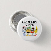 Ocha Grocery Gang Maskottchen Squad Button (Vorne & Hinten)