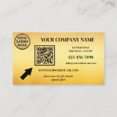 Ocher Black Gold Loyalty Punch Card Treuekarte (Rückseite)