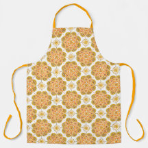 Ocher Medallions Schürze