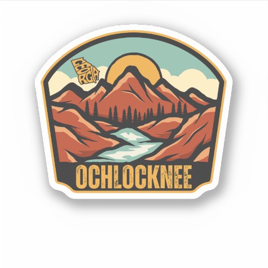 Ochlocknee, Georgien Aufkleber (Vorderseite)