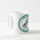 Ochlophbia: Furcht vor Eulen Kaffeetasse (Vorderseite Links)