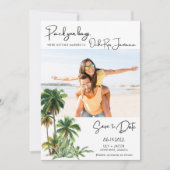 Ocho Rios, Jamaica Beach Destination Foto Wedding Save The Date (Vorderseite)