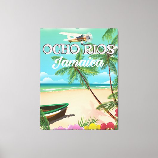 Ocho Rios Jamaica Reiseplakat Leinwanddruck (Vorderseite)