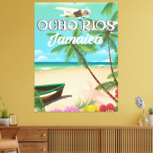Ocho Rios Jamaica Reiseplakat Leinwanddruck (Insitu (Wohnzimmer))