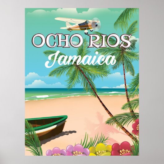 Ocho Rios Jamaica Reiseplakat Poster (Vorne)
