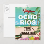 Ocho rios jamaica Reiseplakat Postkarte (Vorne/Hinten)
