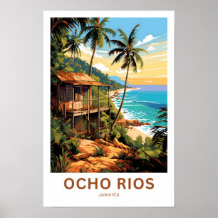 Ocho Rios Jamaica Travel Print Poster