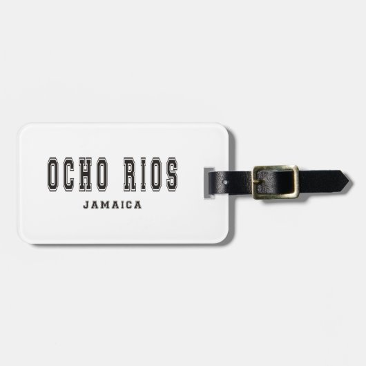 Ocho Rios Jamaika Gepäckanhänger (Vorderseite horizontal)