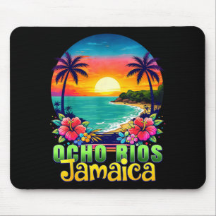 Ocho Rios Jamaika Strand Tropischer Sonnenuntergan Mousepad
