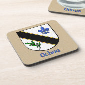 Ochoa-Familienschild Getränkeuntersetzer (Linke Seite)